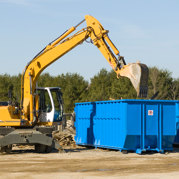 are there any restrictions on where a residential dumpster can be placed in Mount Ayr Indiana